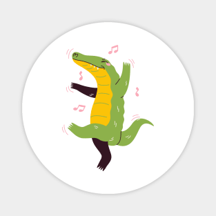 Funny Dancing Crocodile Magnet